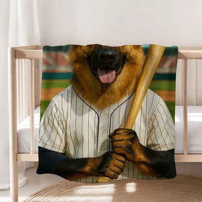 Custom Photo Baseball Player Dog Gift For Dog Lovers