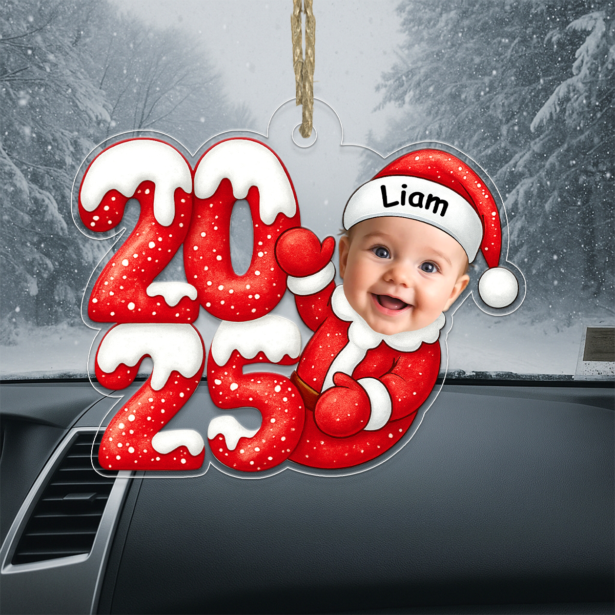 Custom Photo Baby 2025 Xmas