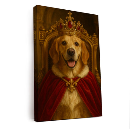 Custom Photo Royal Dog Potrait Canvas Gift For Dog Lovers