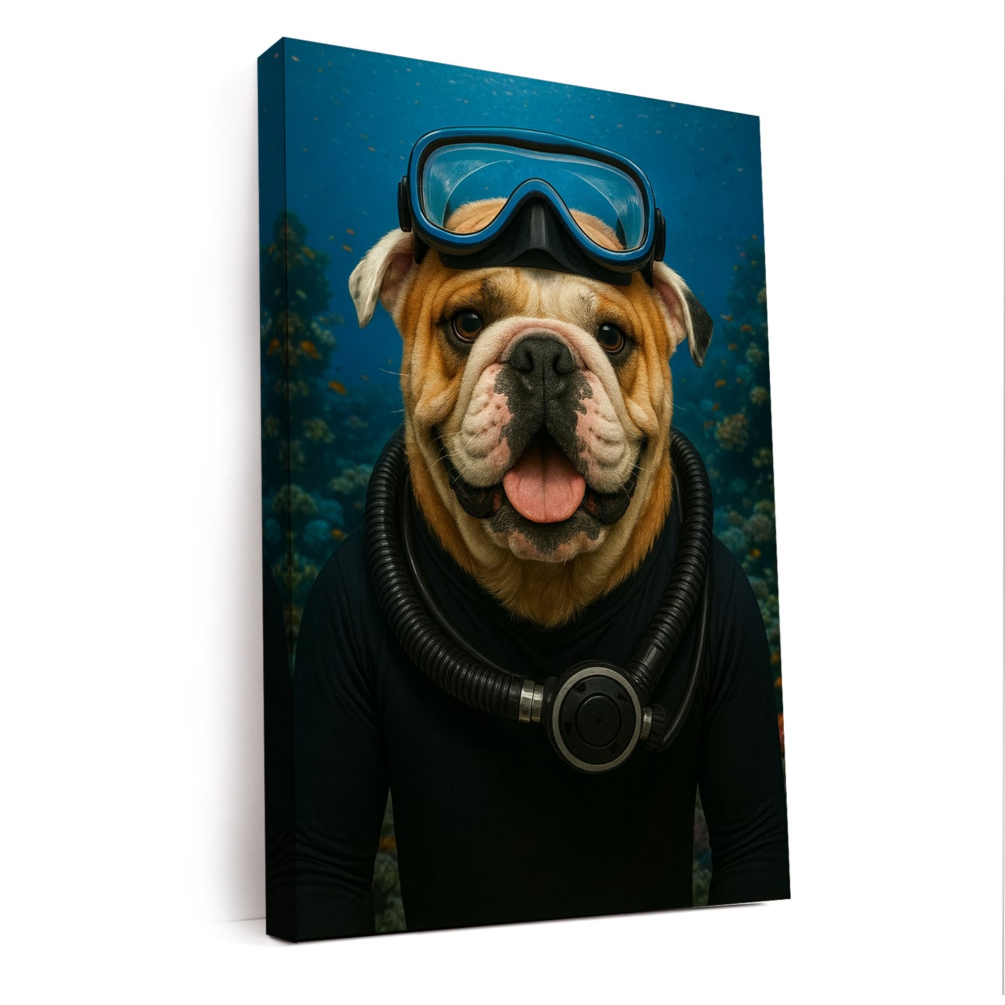 Custom Photo Scuba Diving Dog Gift For Dog Lovers