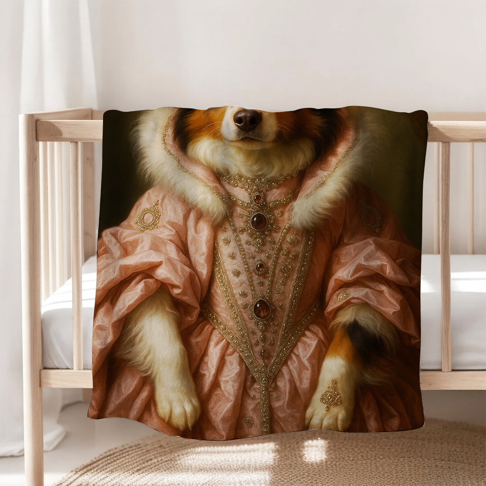 Custom Dog Queen Royal Blanket For Dog Lover