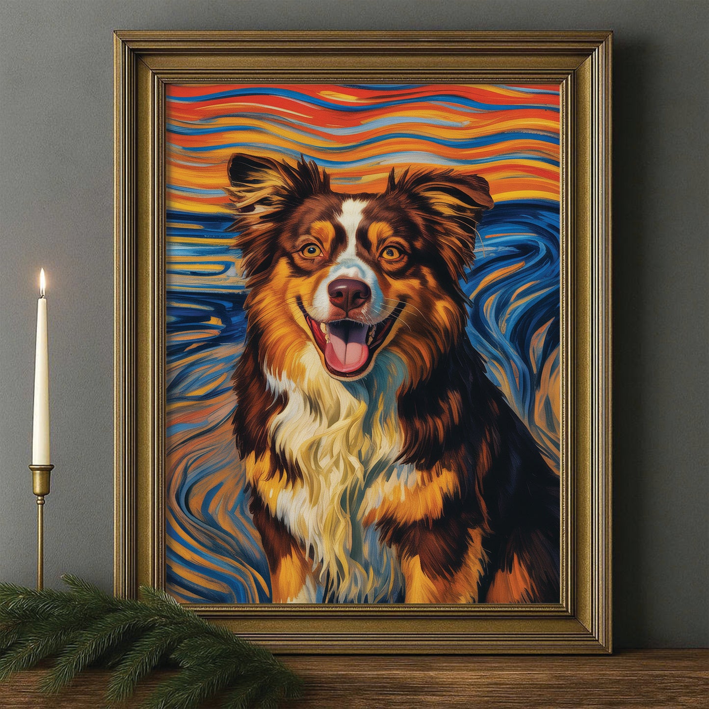 CustomDog Portrait Expressionist Art