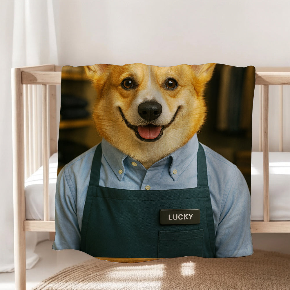 Custom Photo Clothing Store Dog BlanketGift For Dog Lovers