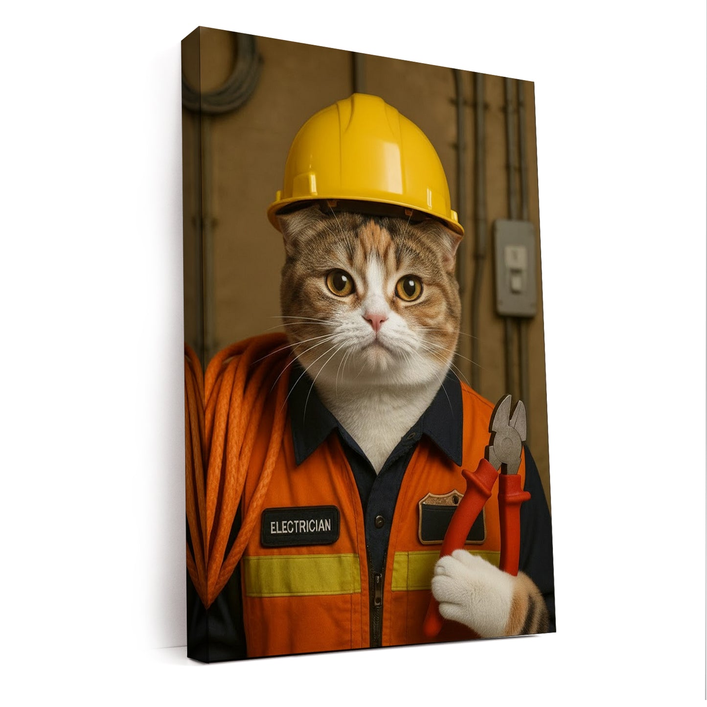Custom Photo Electrician Canvas Canvas Gift For Canvas Lovers