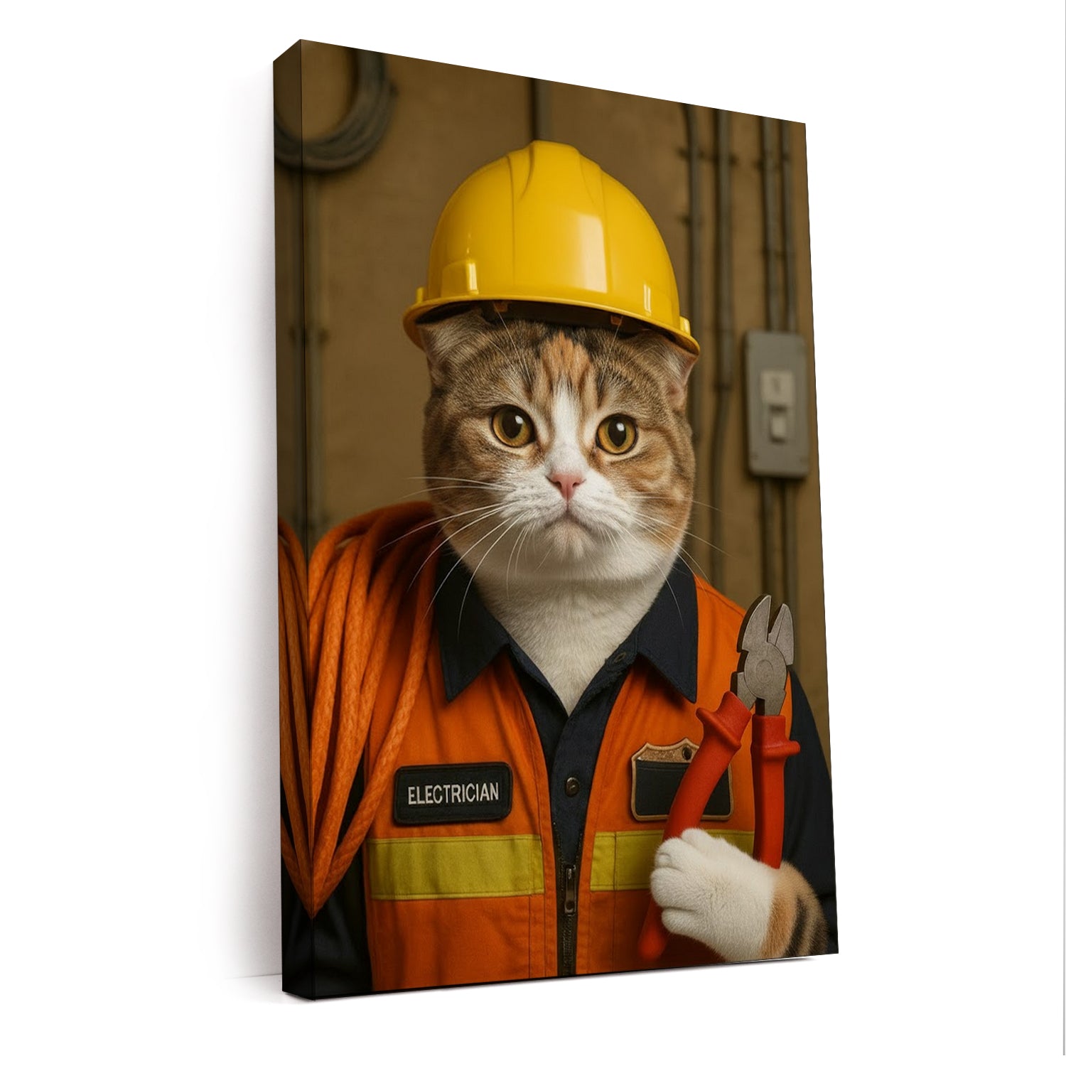 Custom Photo Electrician Canvas Canvas Gift For Canvas Lovers
