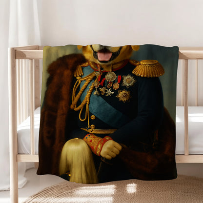 Custom Photo Imperial Minister Dog BlanketGift For Dog Lovers