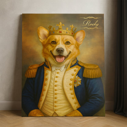 Custom Photo Great Captain Dog Canvas Gift For Dog Lovers