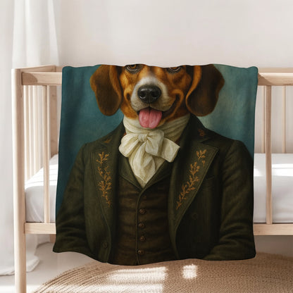 Custom Photo Detective Dog BlanketGift For Dog Lovers