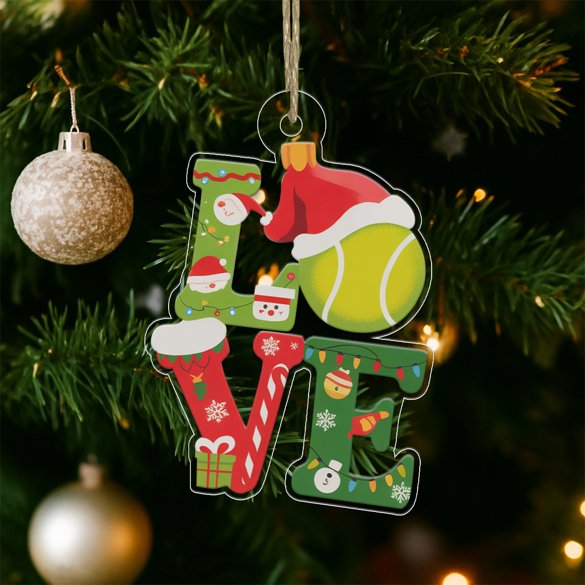Personalized Tennis Ball Love