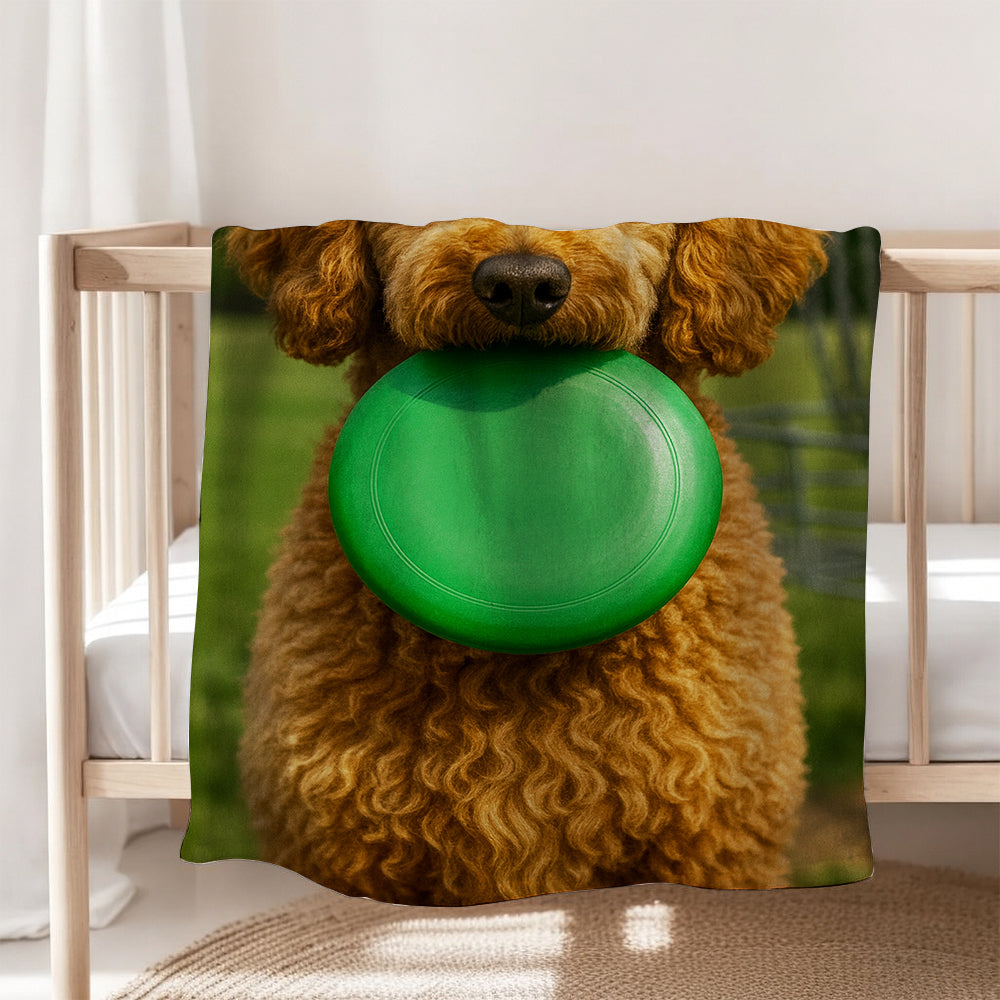 Custom Photo Disc Golf Dog BlanketGift For Dog Lovers