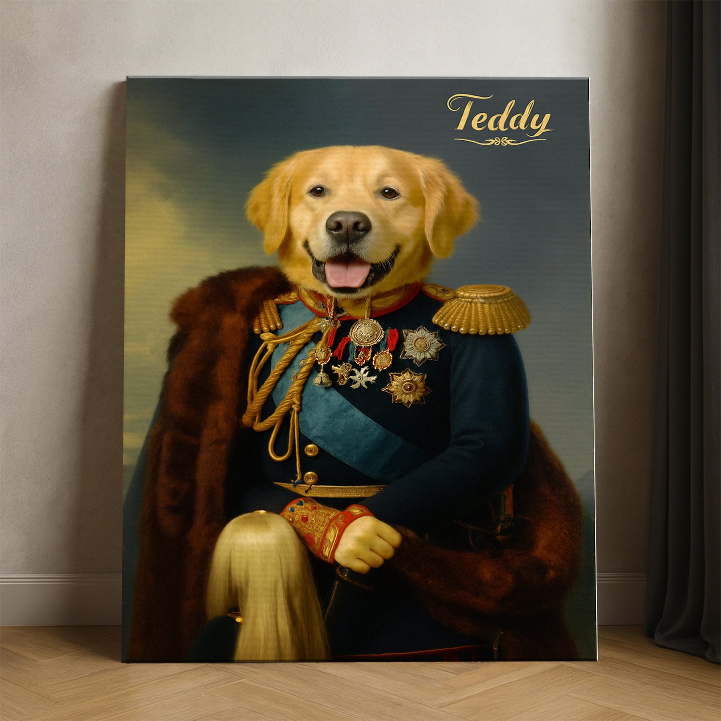 Custom Photo Imperial Minister Dog Canvas Gift For Dog Lovers