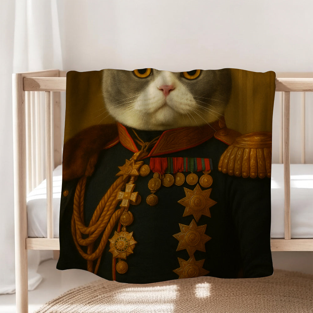 Custom Photo Cat Royal King Blanket _ Gift For Cat Lovers