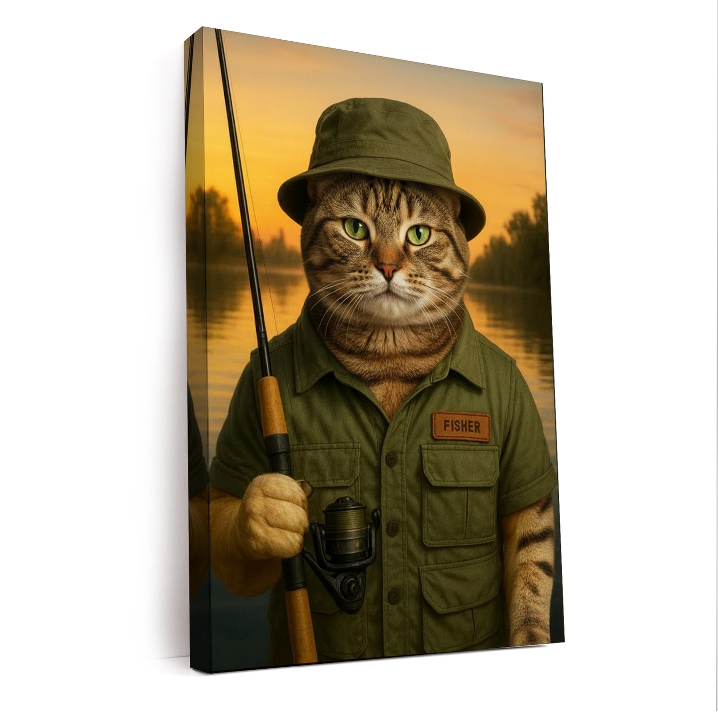 Custom Photo Fisher Canvas Canvas Gift For Canvas Lovers