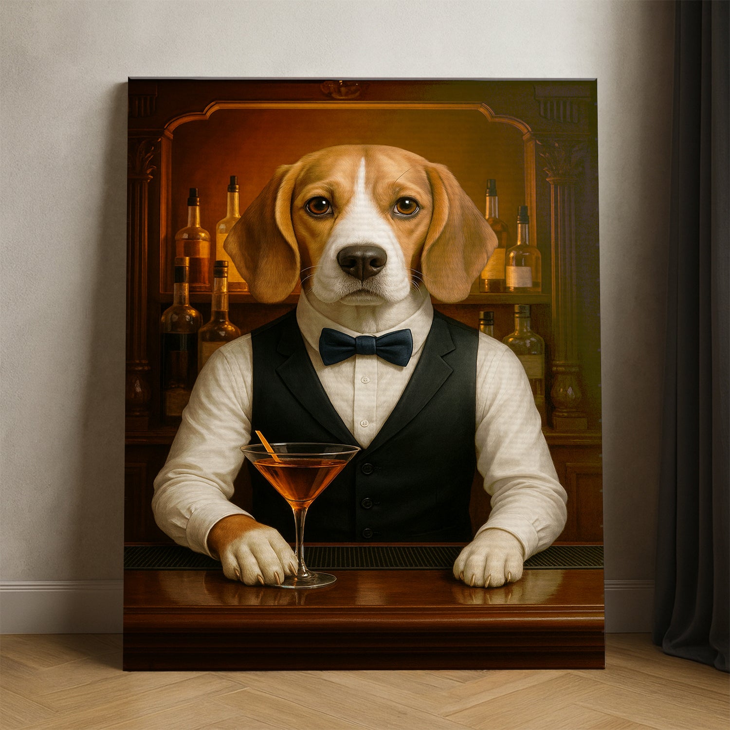 Personalized Dog Portrait Bartender