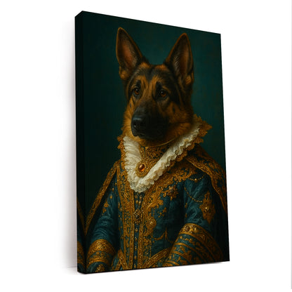 Custom Photo Dog Royal Style 4 Canvas Gift For Dog Lovers