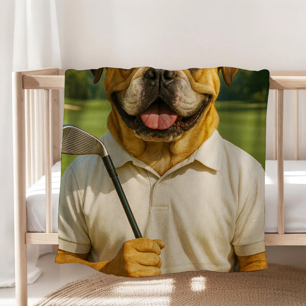 Custom Photo Golfer Dog Gift For Dog Lovers