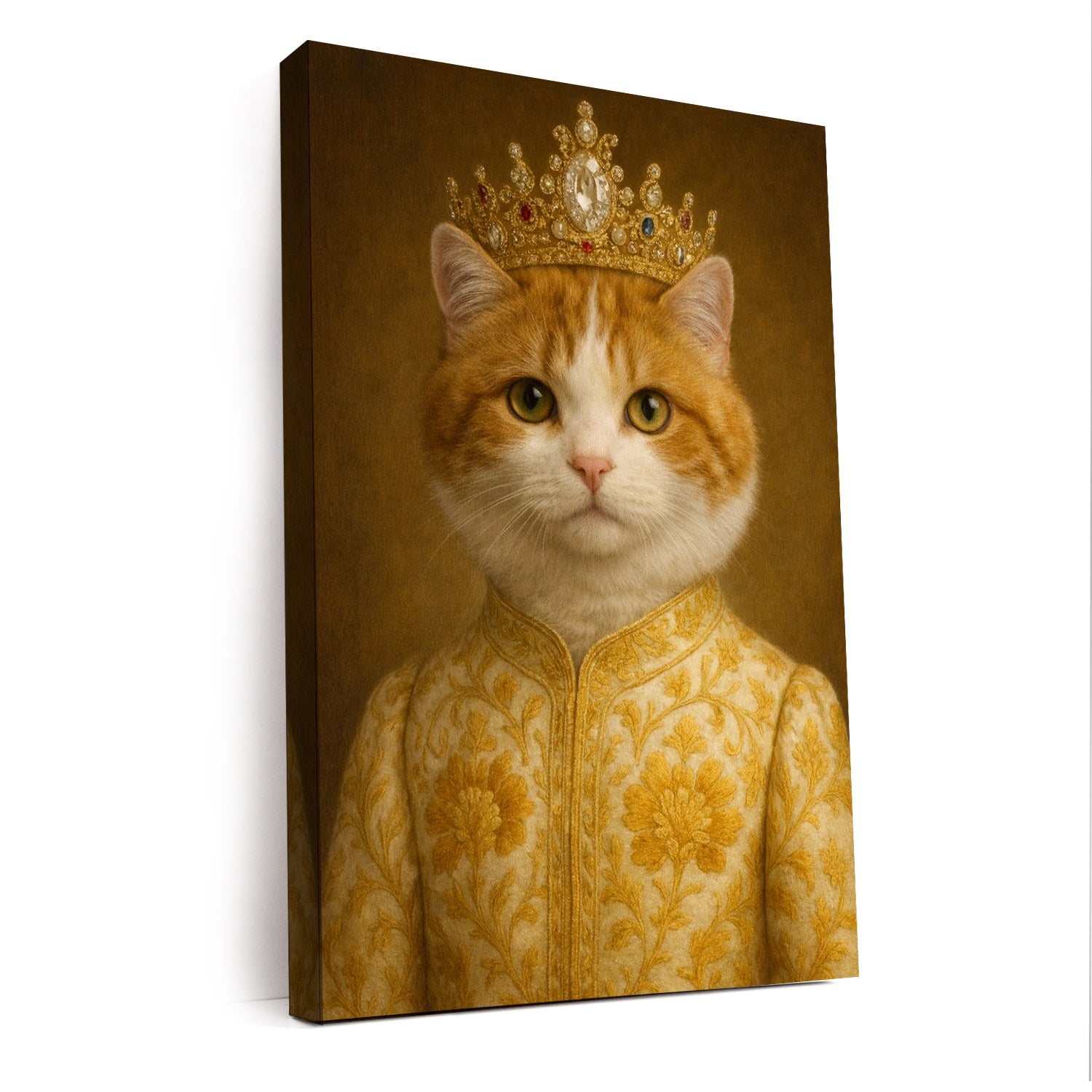 Custom Photo Cat Royal Style 09 Canvas Gift For Cat Lovers