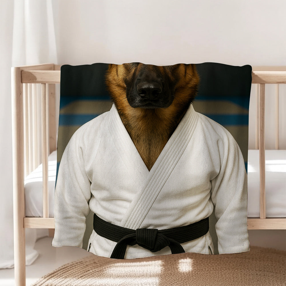Custom Photo Jiu Jitsu Dog BlanketGift For Dog Lovers