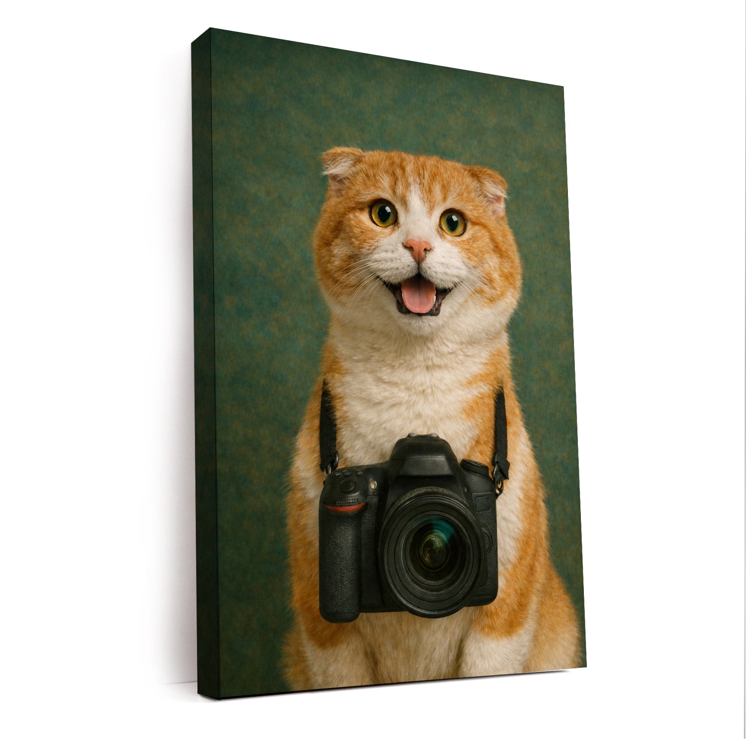 Custom Photo Photographer Cat Canvas Gift For Cat Lovers