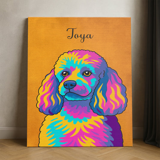Custom Photo Minimalist Dog Canvas Gift For Dog Lovers