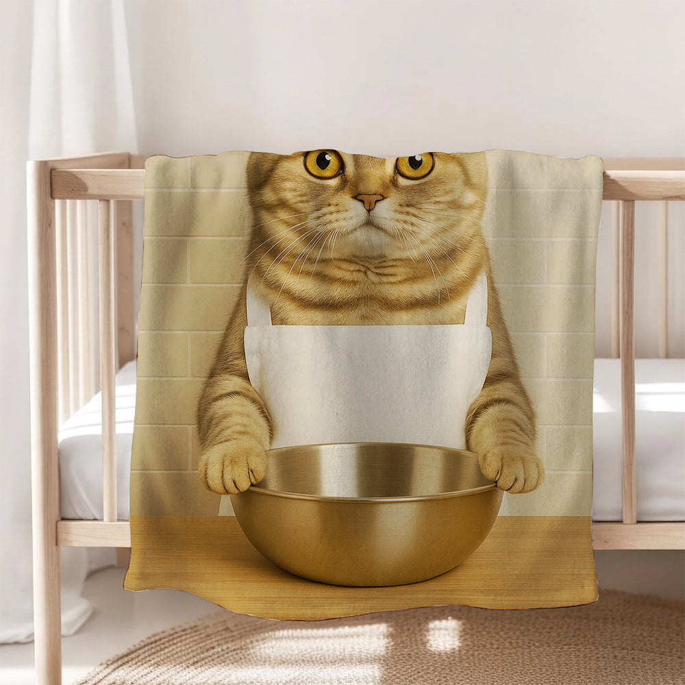 Custom Photo Cat Chef Blanket Gift For Cat Lovers