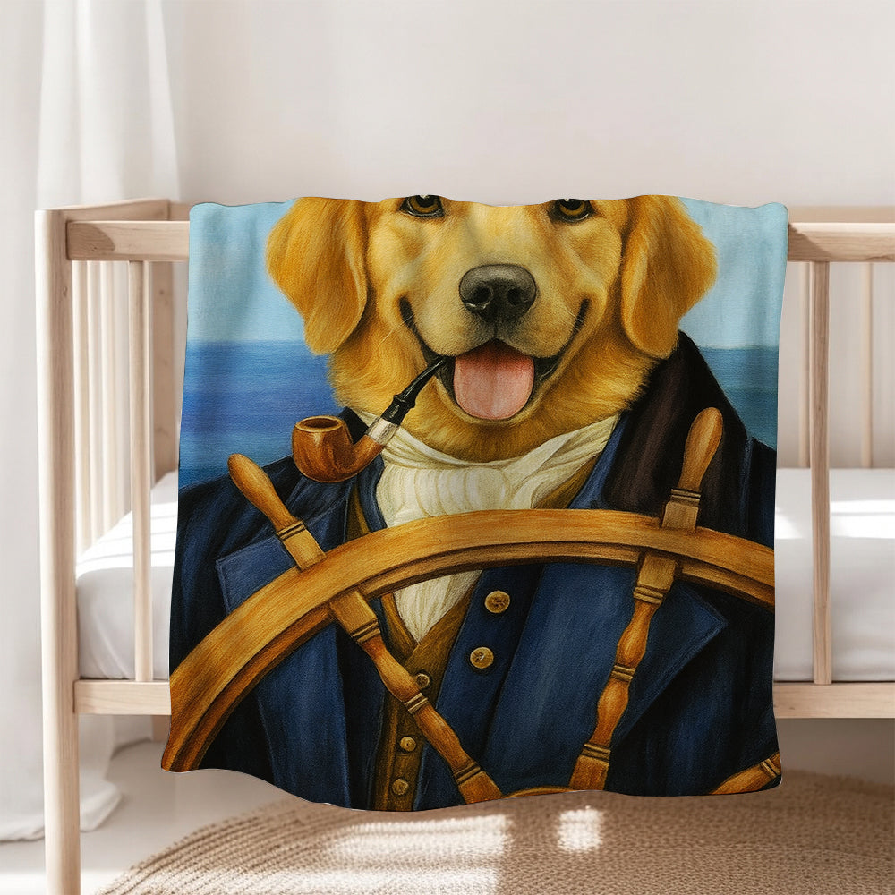 Custom Photo Sailor Dog BlanketGift For Dog Lovers