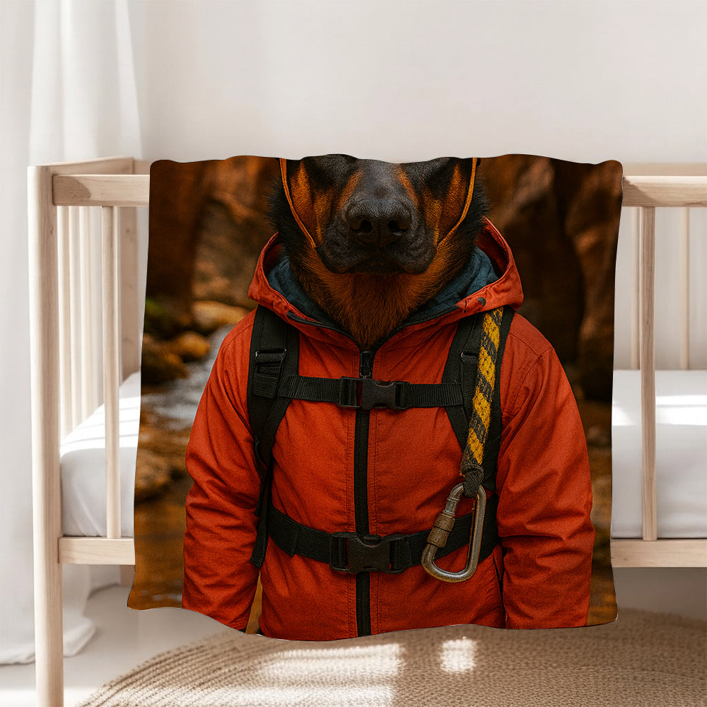 Custom Photo Canyoneering Slot Canyon Adventure Dog BlanketGift For Dog Lovers