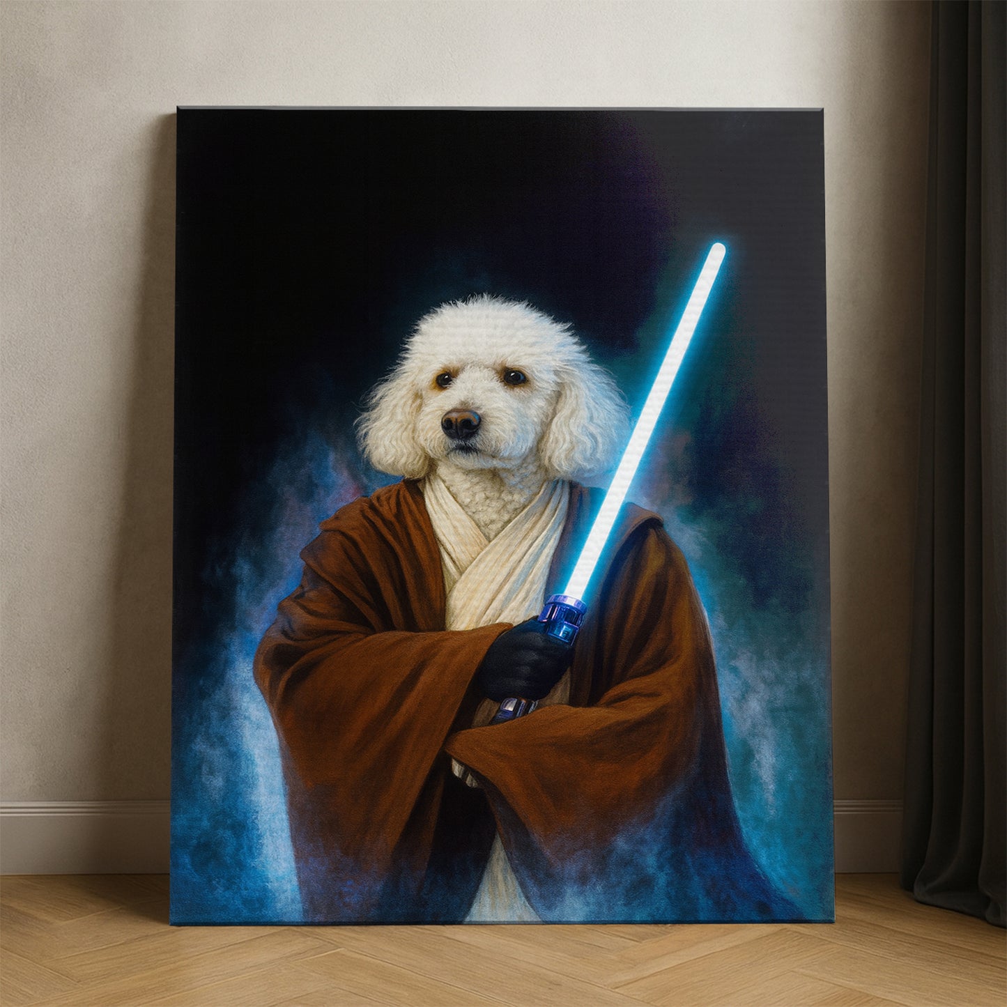 Custom Photo Master Paw Dog  Canvas Gift For Dog Lovers