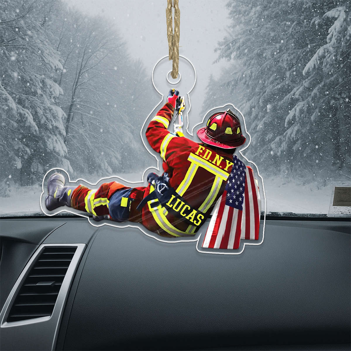 Custom Name Firefighter Gift