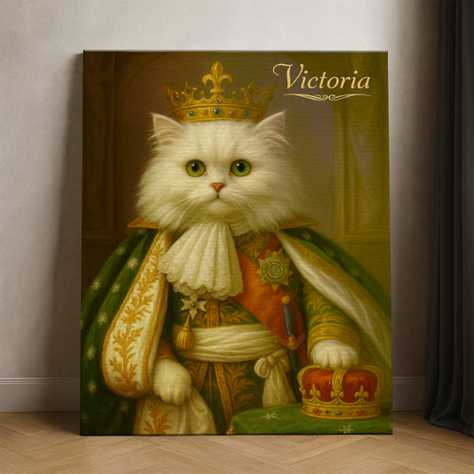 Custom Photo Napoleon Cat Canvas Gift For Cat Lovers