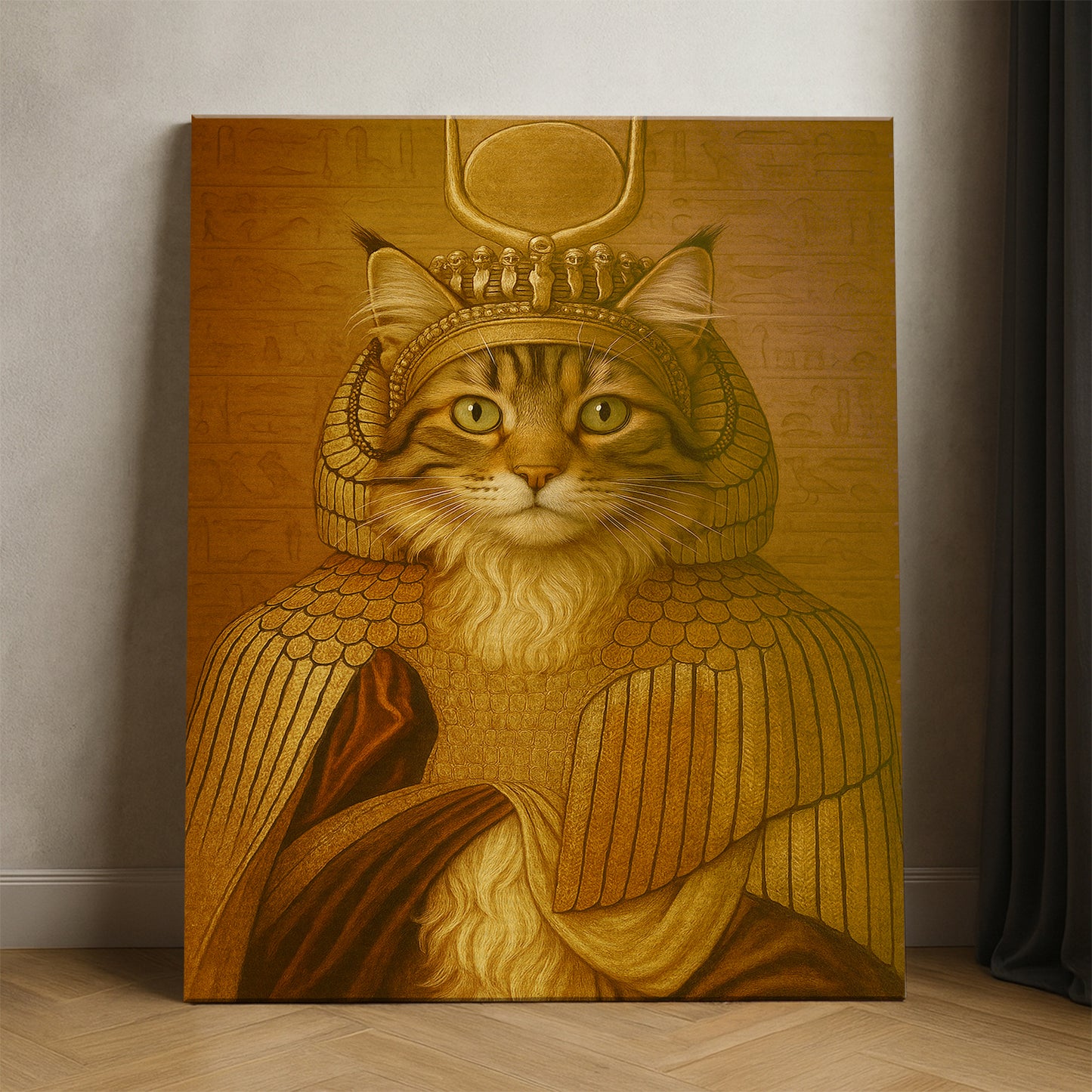 Custom Photo Cleopawtra Cat Canvas Gift For Cat Lovers
