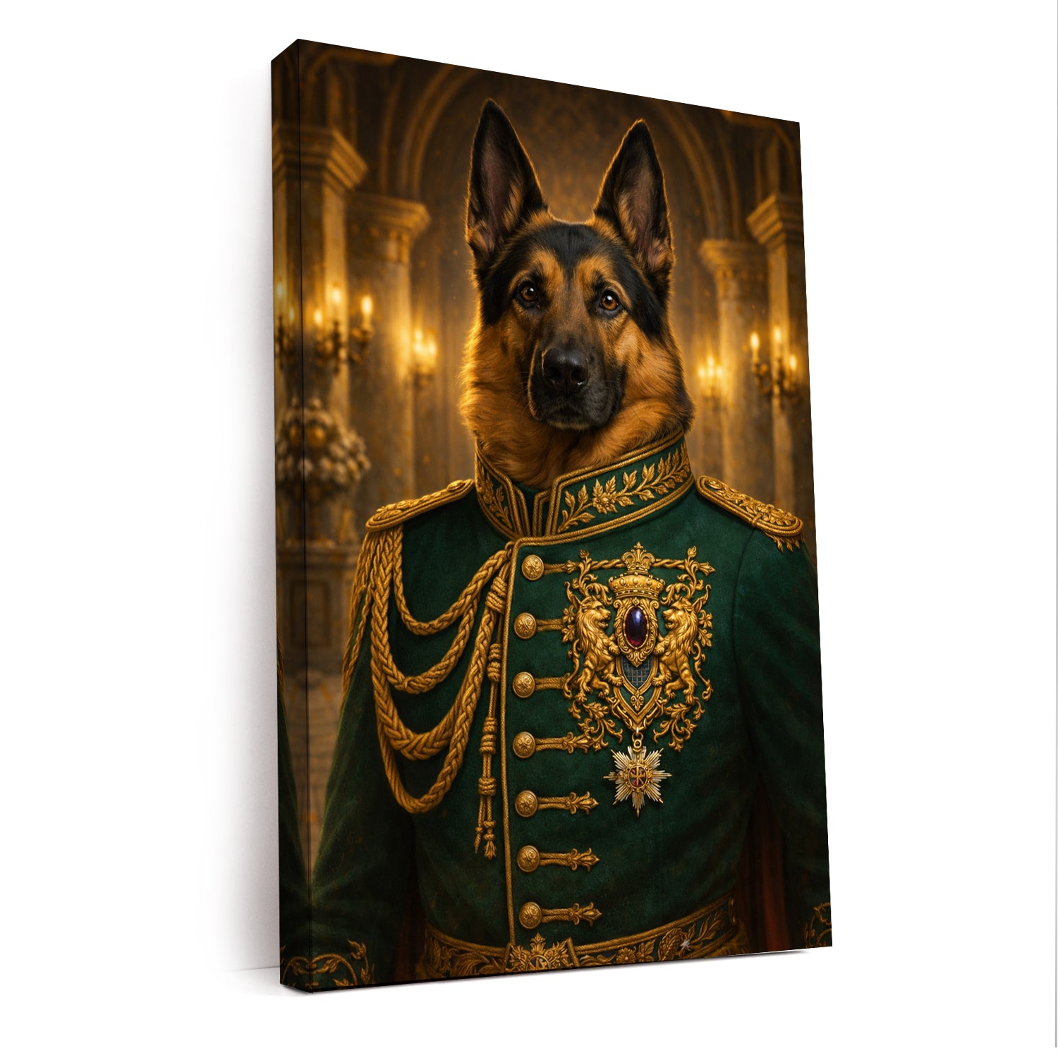 Custom Photo Dog Royal Style 11 Canvas Gift For Dog Lovers