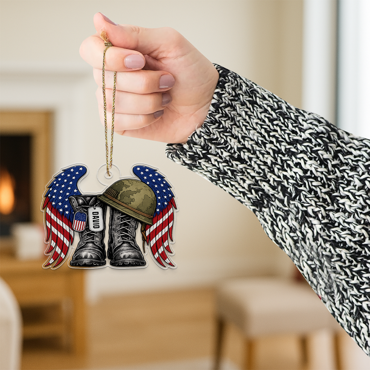 Veteran Amry USA Flag