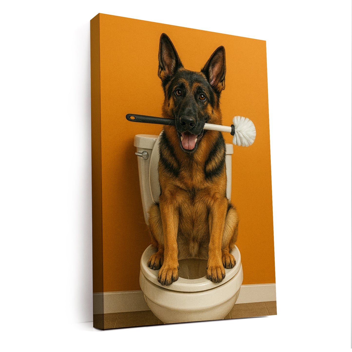 Custom Photo Dog Bathroom Style 31 Canvas Gift For Dog Lovers
