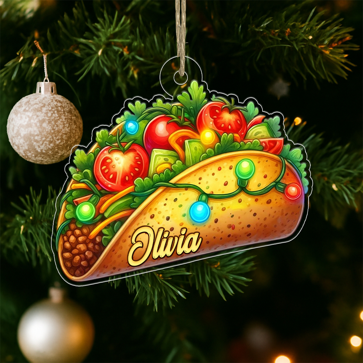 Custom Name Tacos Christmas