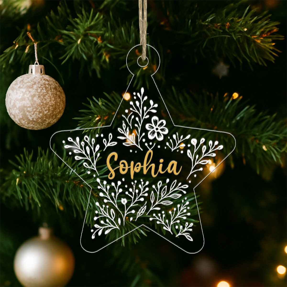 Personalized Star Shaped Christmas