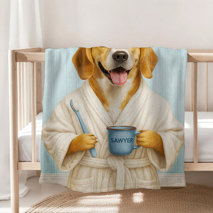Custom Photo Dog Bathroom BlanketDog Gifts Lovers