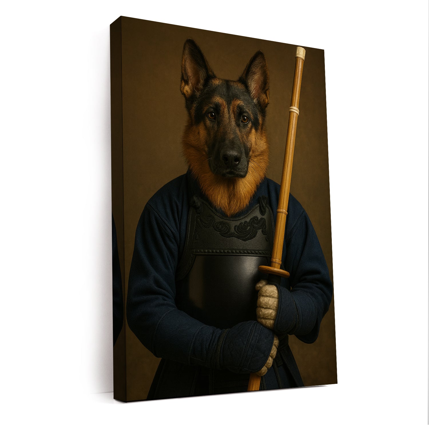 Custom Photo Kendo Dog Canvas Gift For Dog Lovers