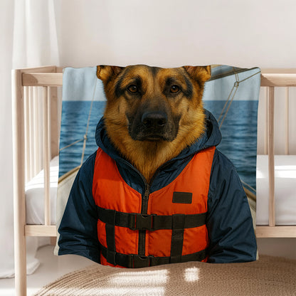 Custom Photo Sailor Dog BlanketGift For Dog Lovers
