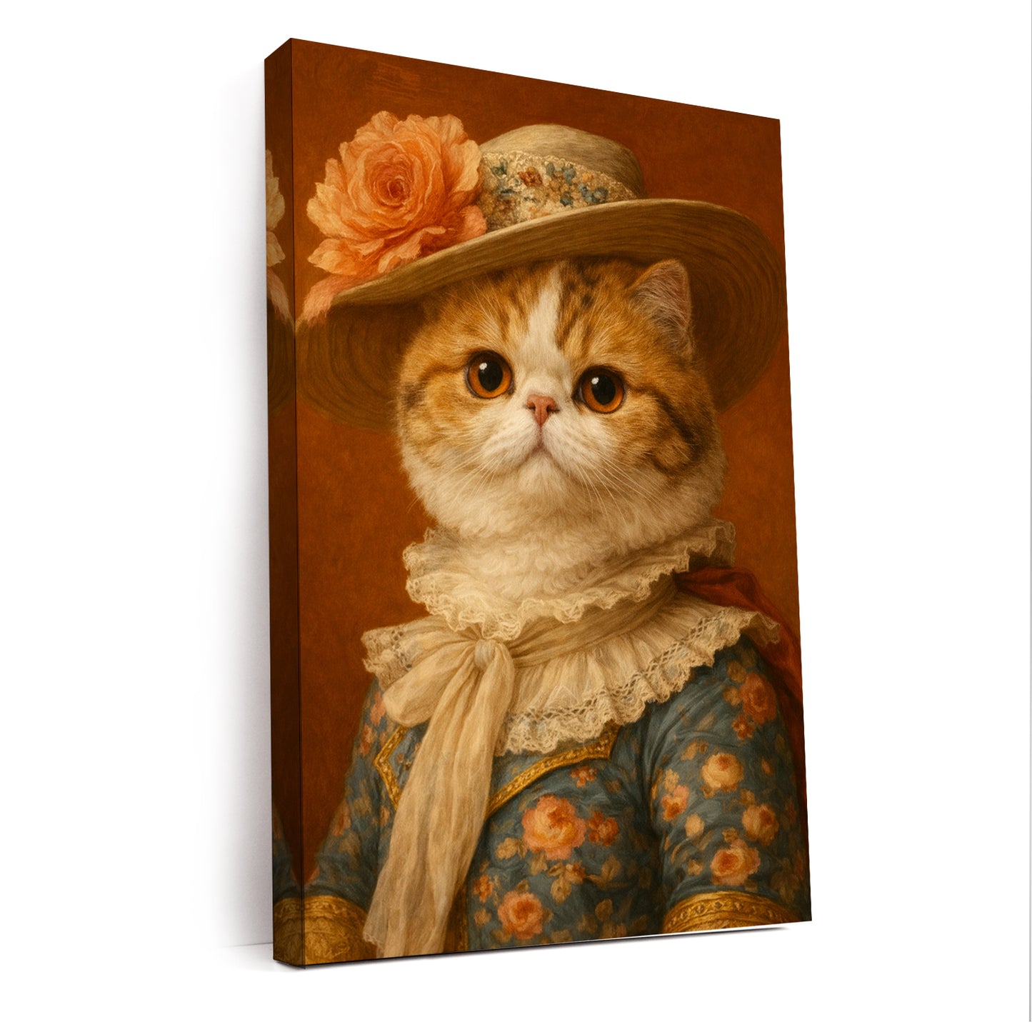 Custom Photo Cat Royal Style 05 Canvas Gift For Cat Lovers