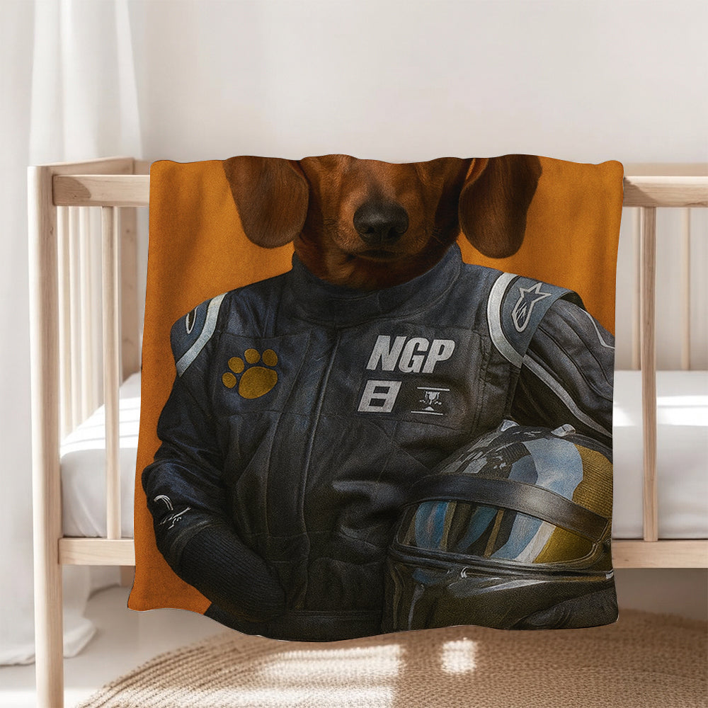 Custom Photo Dog Racer BlanketGift For Dog Lovers