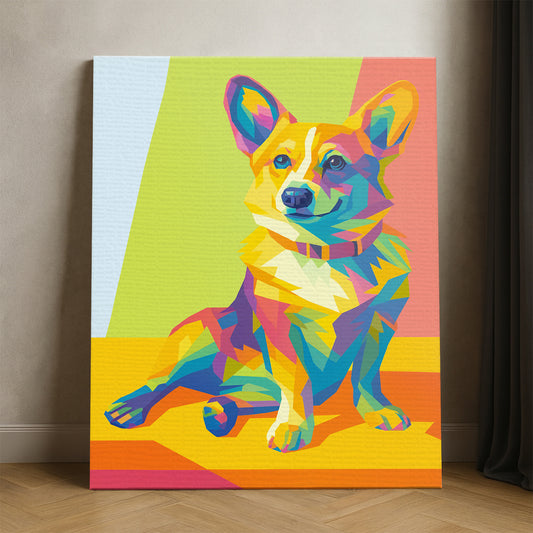 Custom Photo Pop Art Canvas Gift For Dog Lovers