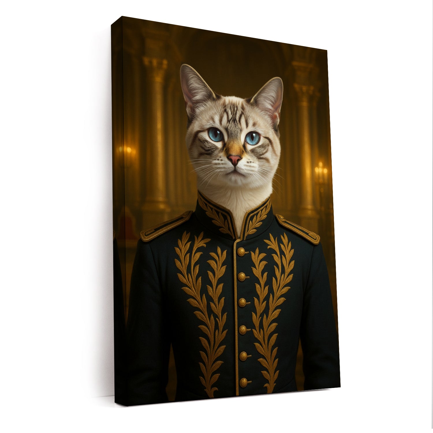 Custom Photo Cat Royal Style 10 Canvas Gift For Cat Lovers