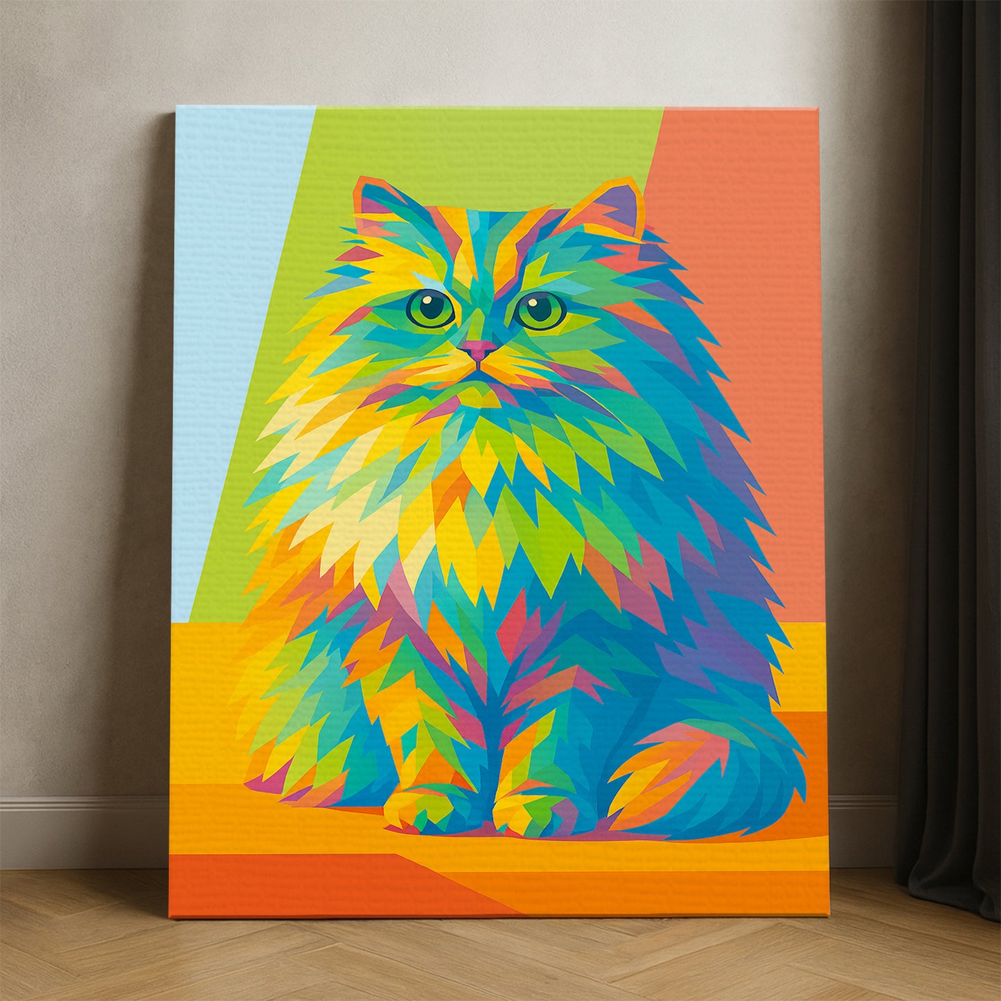 Custom Photo Pop Art Canvas Gift For Cat Lovers