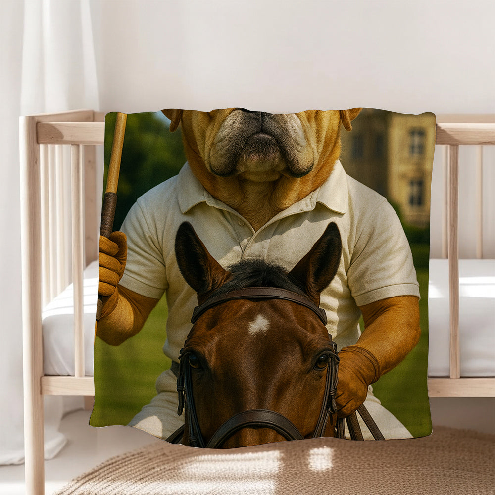 Custom Photo Polo Sport Dog BlanketGift For Dog Lovers