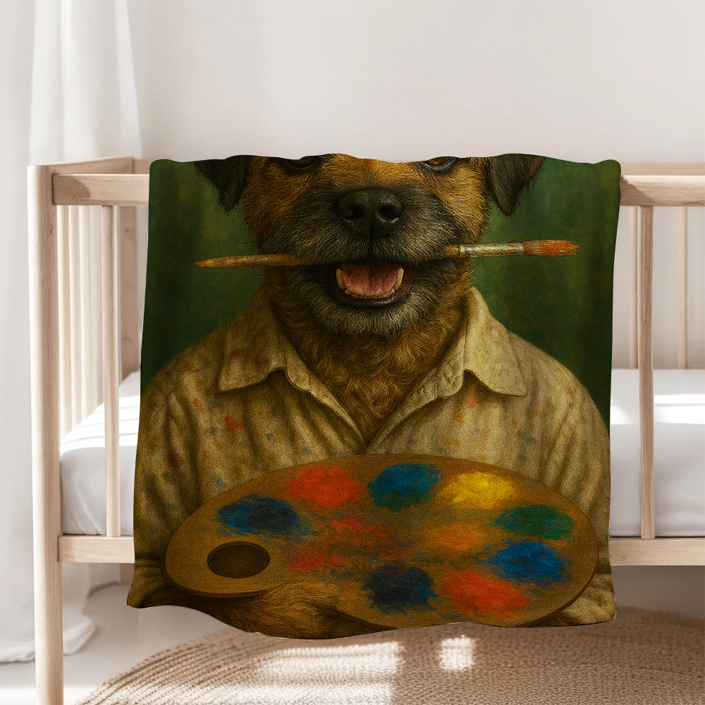 Custom Photo Artist Dog BlanketGift For Dog Lovers