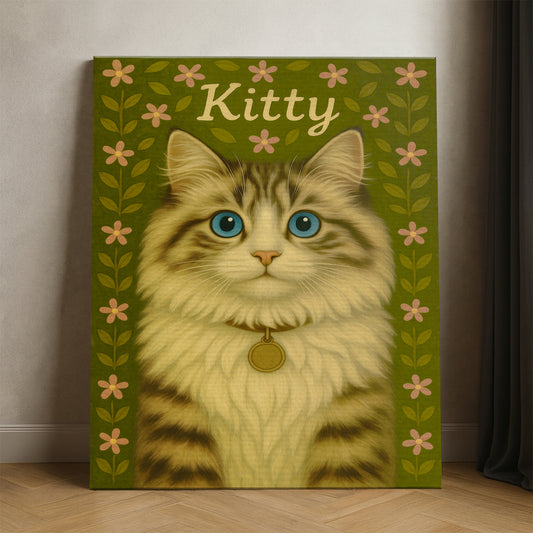Custom Cat Portraits From Photo From Photo Canvas