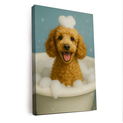 Custom Photo Dog Bathroom Style 29 Canvas Gift For Dog Lovers