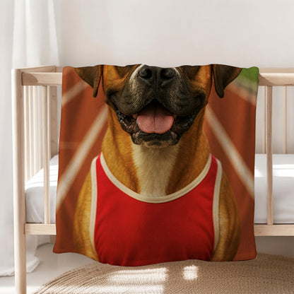 Custom Photo Runner Dog BlanketGift For Dog Lovers