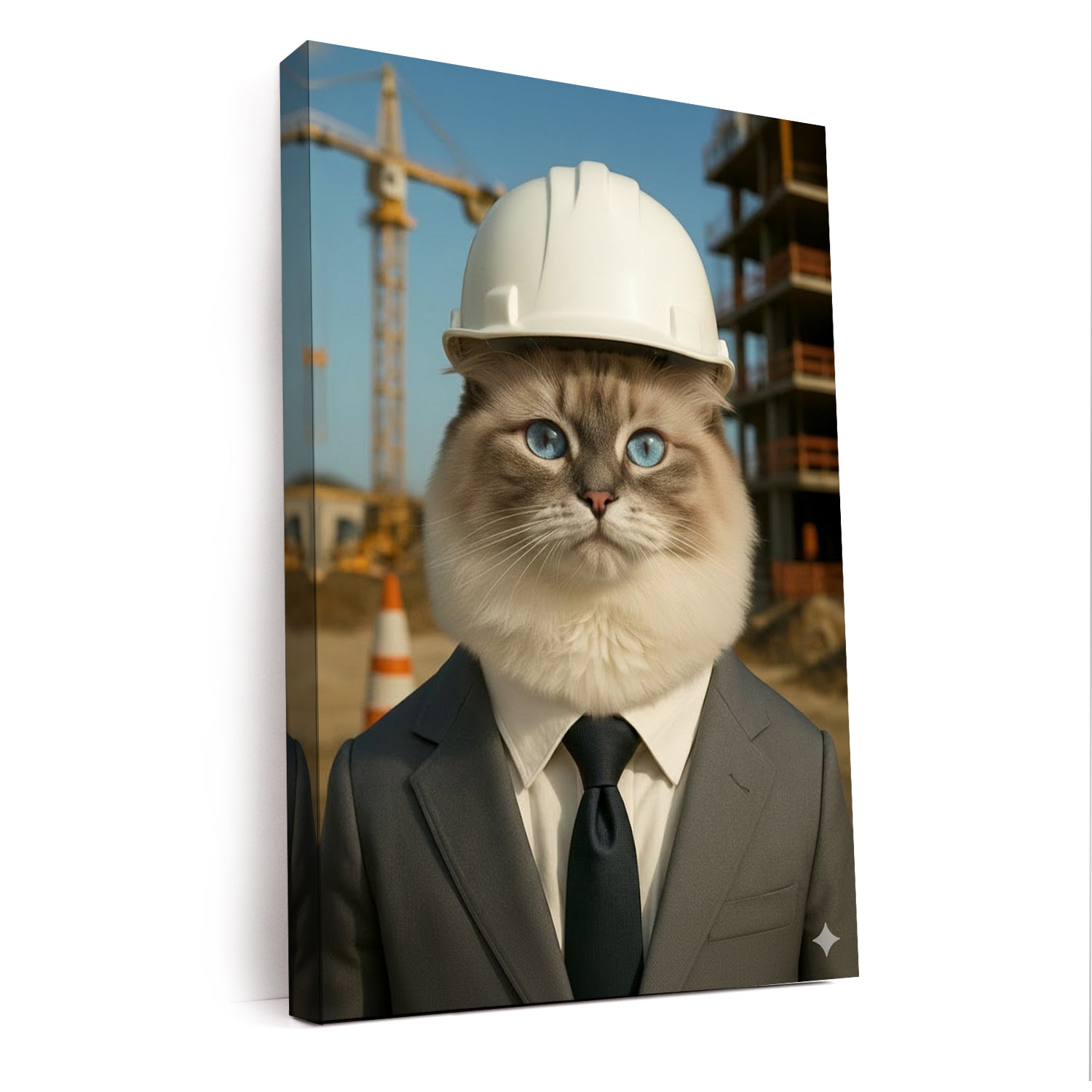Custom Photo Engineer Construction Canvas Canvas Gift For Canvas Lovers